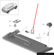 Casquette pare-soleil PORSCHE MACAN 95B 5G0.858.133.A 1E0 5G0858133A 1E0 ORIGINE