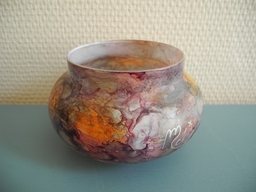 Petit vase verre mistigri - verre,