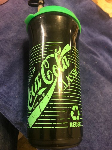 Vintage green stripe coca - coca, cola