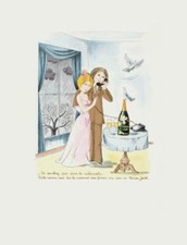 Raymond PEYNET NE SOMBREZ PAS DANS LA MÉLANCOLIE... 1985 lithographie