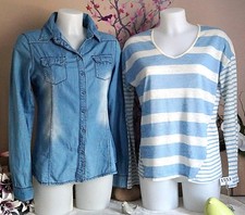 Lot vêtements occasion : Chemise jeans, Haut " Gerard Darel " - T : 36 / 38 *