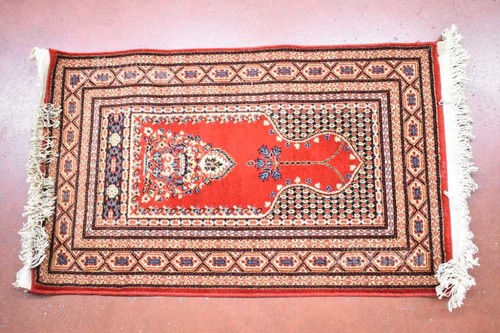 Tapis rouge beige atlas - tapis,