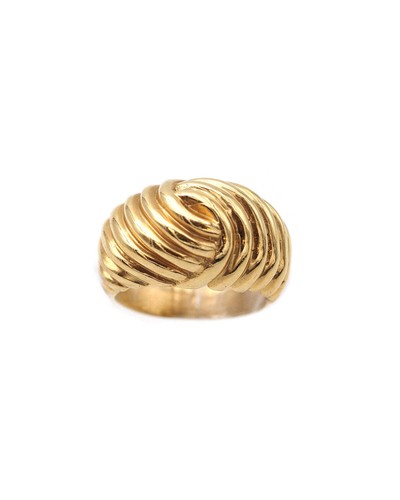 Bague jonc bombée - , en