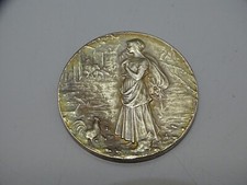 -MEDAILLE ARGENT MASSIF COMICE AGRICOLE DE BARBEZIEUX CHARENTE Poids 21g D