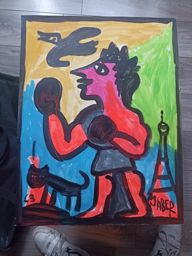 Jaber peinture boxeur paris - jaber,