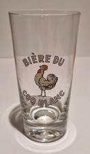 verre émaillé de la bière du coq blanc à Abbeville