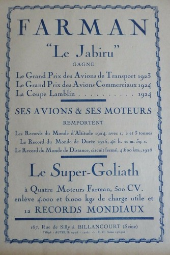 1926 pub avions m farman - 1/1926,