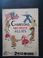 PARTITION ANCIENNE - Chansons