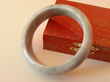 Magnifique Bracelet Jonc en Jade Vert Clair 60mm