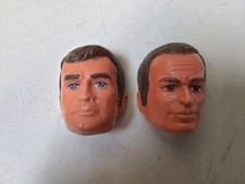 Six million dollar man  MASKATRON parts Kenner 2 têtes heads