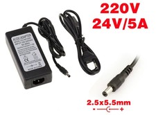 Alimentation externe - 220V vers 24V 5A - Embout 2.5 x 5.5mm