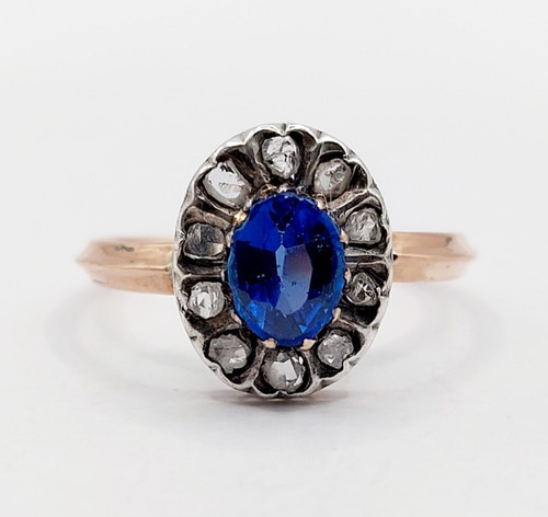 Bague marguerite antique - , or