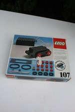 Boite Lego 107 Moteur 4,5Volts train chenilles incomplet