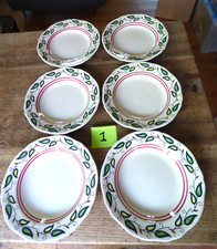 rare série de 6 assiettes