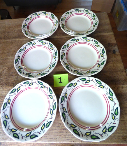 Rare série assiettes - série, 6