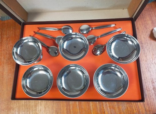 Lot coupes glace avec - 6, à