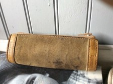 trousse TANN'S vintage 80 daim kaki .(V/G)