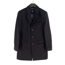 Manteau Pea En Laine Mélangée Bleu Marine Pour Hommes Taille L