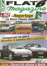 FLAT 6 MAGAZINE N°162 BOXSTER S/ 993 CAB / CARRERA GT / 911 2.2S / SPEEDSTER 356
