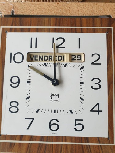 Pendule bois massif année - pendule,