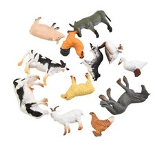12X Ferme Animaux Modèle Mini