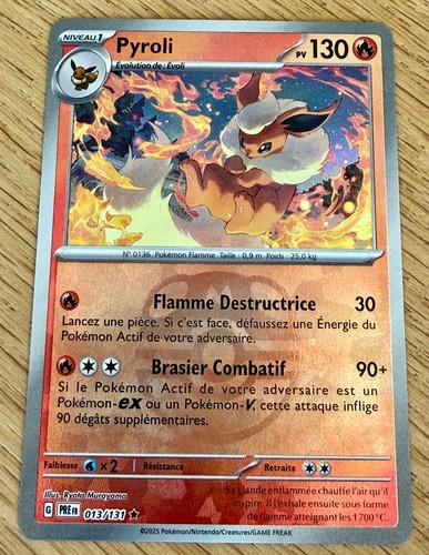 Carte pokemon pyroli pre - pokemon,