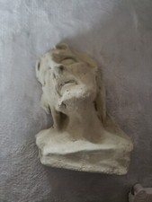 Petit Buste Jesus Christ Poterie XXème