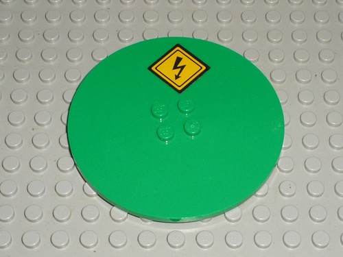 Lego train green - green, tile