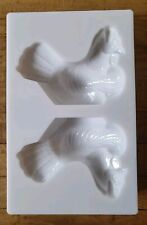 15 cm Poule Pâques Plaque 2 alvéoles moule chocolat BARRY polycarbonate blanc