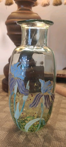 Vase art nouveau verre vert - art,