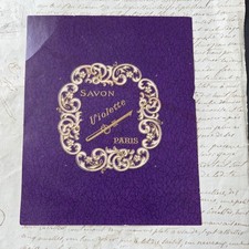 Etiquette Savon Violette Paris 1900 Parfum Ancien Antique Label Perfume