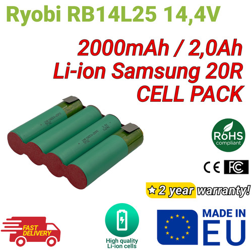 Pack cellule ion pour ryobi - li-ion,