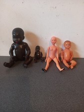 LOT 4 ANCIENS BAIGNEURS POUPONS DONT 2 NOIRS PETITCOLLIN