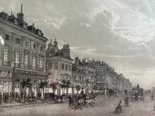 Tableau - Vue d’optique de Paris au XIXe siècle “Boulevart des Italiens”