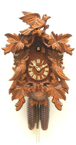 Pendule coucou feuilles - à,