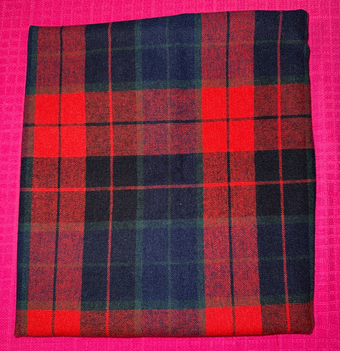 Tissu ancien tartan pure laine - tissu,