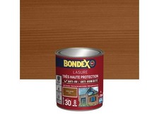 Lasure très haute protection bois anti UV intempéries 8 ans Chêne moyen 1L BONDE