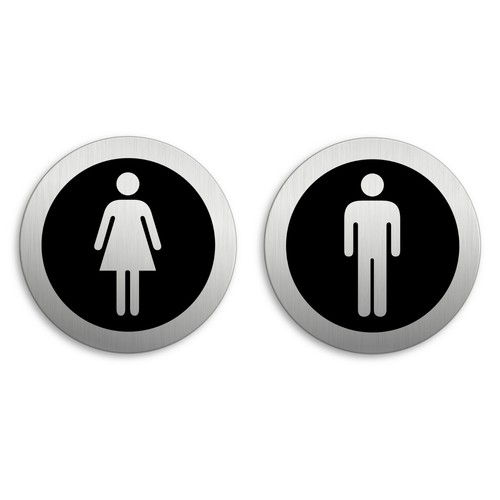 Plaques porte wc - porte,