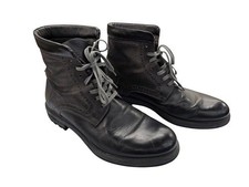 Bottes Cheville En Cuir Et