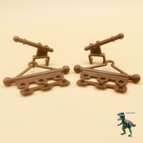 Playmobil support marron - playmobil, x2