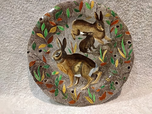 Assiette plate faience - , gien