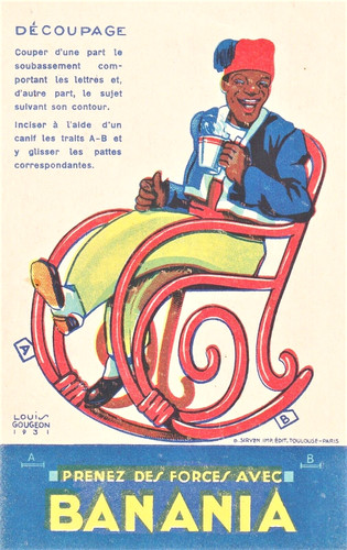 Découpage chocolat banania - ,