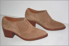 VANESSABRUNO Boots Courts Daim Beige Doublées Cuir T 36 TBE