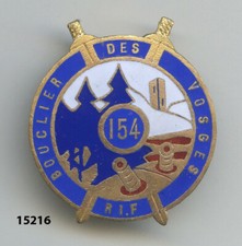 Insigne forteresse, 154  Rgt