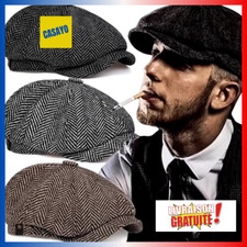 Béret Peaky Blinders en Tweed Rétro - Élégance Vintage pour Hommes et Femmes