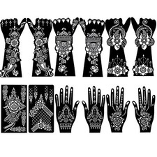 Lot de 12 pochoirs de tatouage
