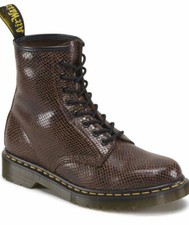 Dr Martens 8 Trou 1460 Marron Vagues 10072214 Classic Doc