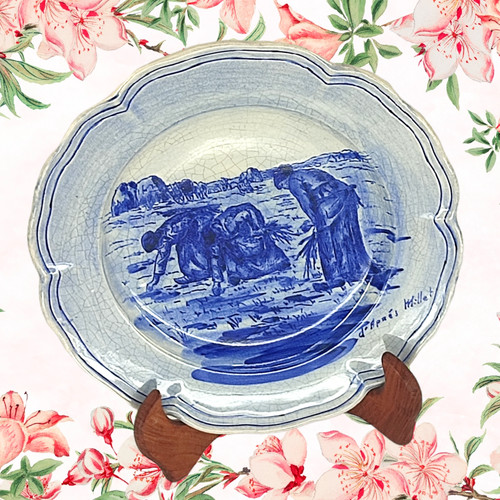 Assiette plate faïence