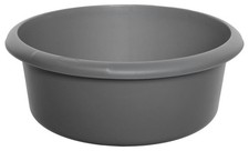 Grand Bol Rond Pour La Vaisselle, Argent - H05062