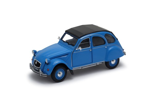 Citroën 2cv bleu - bleu, 1/24